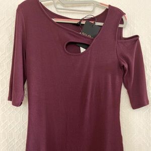 Garima Asymmetric Cold Shoulder Top by Goldray